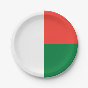 Vlag van Madagaskar Papieren Bordje
