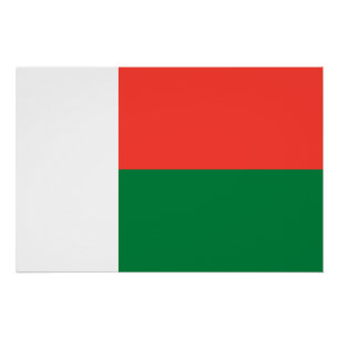 Vlag van Madagaskar Perfect Poster