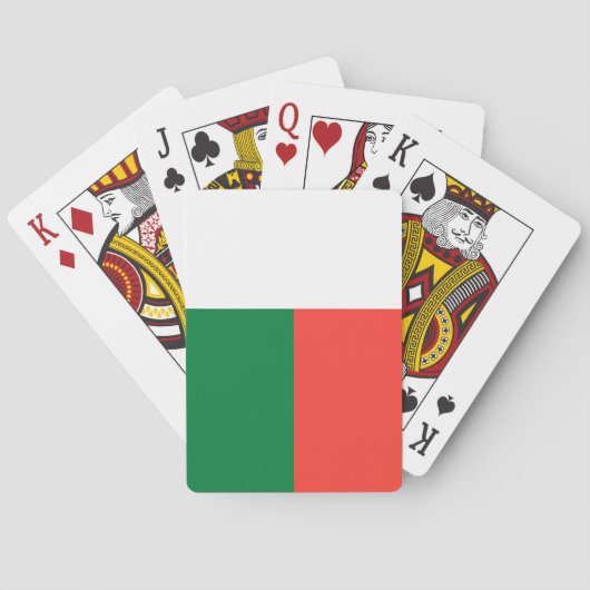 Vlag van Madagaskar Pokerkaarten (Achterkant)