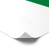Vlag van Madagaskar Poster (Hoek)