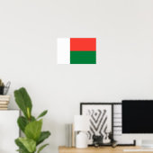 Vlag van Madagaskar Poster (Thuiskantoor)