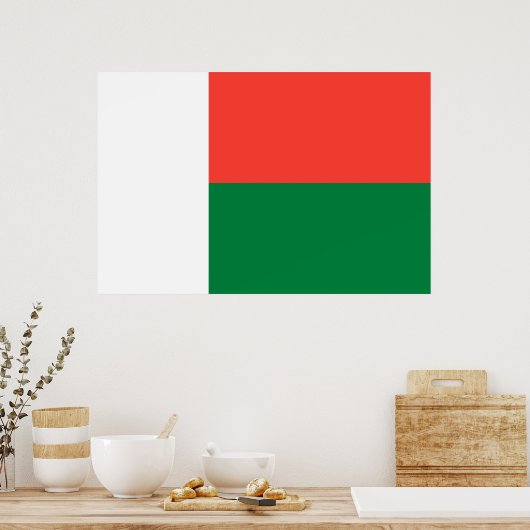 Vlag van Madagaskar Poster (Keuken)