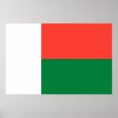 Vlag van Madagaskar Poster (Voorkant)