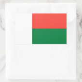 Vlag van Madagaskar Rechthoekige Sticker (Tas)