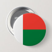 Vlag van Madagaskar Ronde Button 7,6 Cm (Voorkant /achterkant)