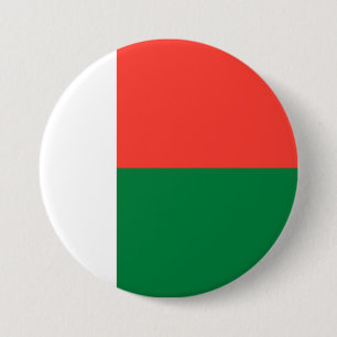 Vlag van Madagaskar Ronde Button 7,6 Cm