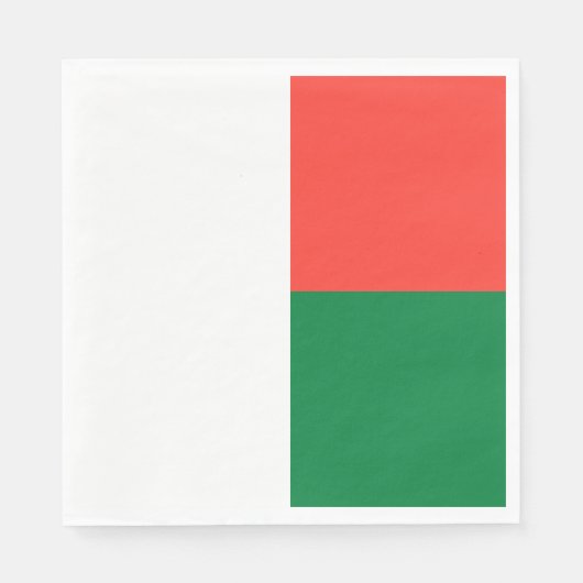 Vlag van Madagaskar Servet (Voorkant)