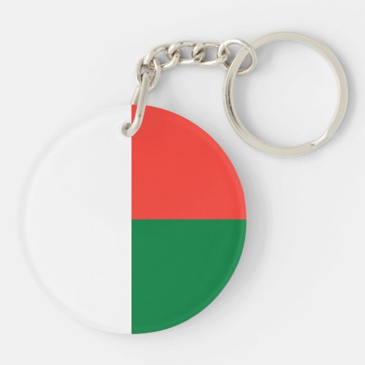 Vlag van Madagaskar Sleutelhanger (Achterkant)