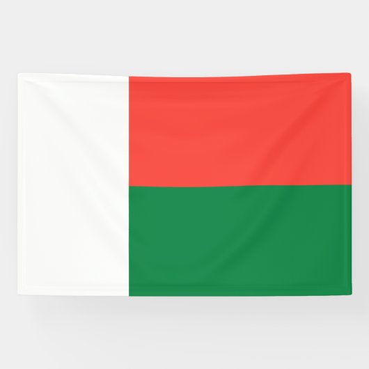 Vlag van Madagaskar Spandoek (Horizontaal)