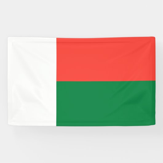 Vlag van Madagaskar Spandoek (Horizontaal)