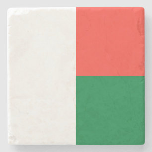 Vlag van Madagaskar Stenen Onderzetter