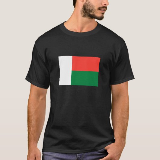 Vlag van Madagaskar T-shirt (Voorkant)