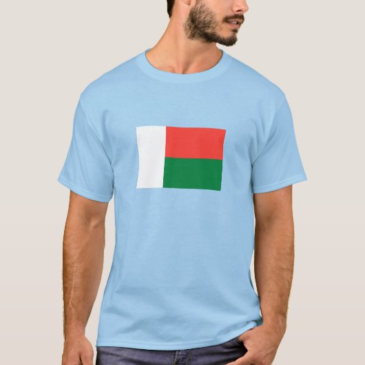 Vlag van Madagaskar T-shirt (Voorkant)