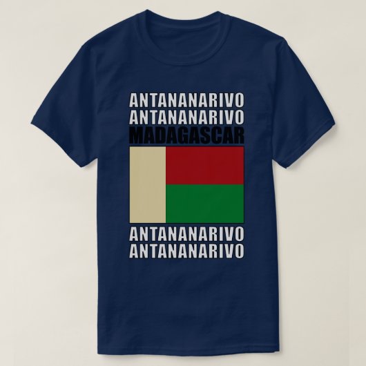 Vlag van Madagaskar T-shirt (Design voorkant)