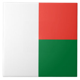 Vlag van Madagaskar Tegeltje