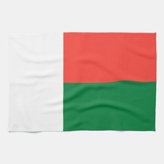 Vlag van Madagaskar Theedoek (Horizontaal)