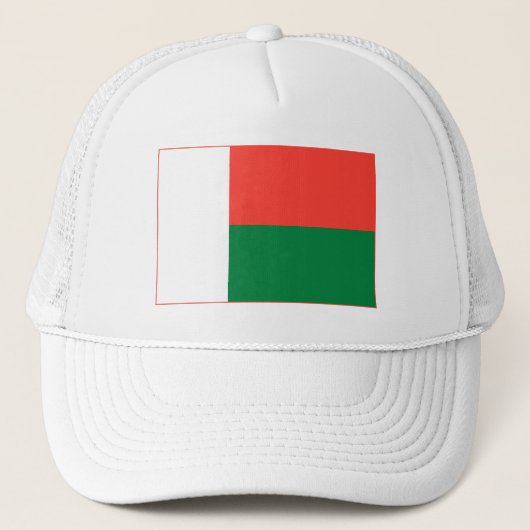 Vlag van Madagaskar Trucker Pet (Voorkant)