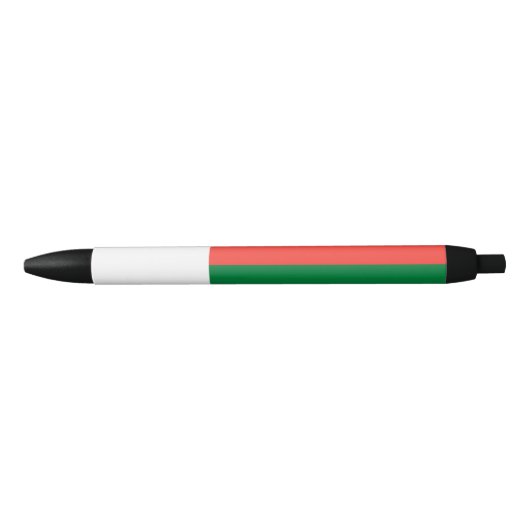 Vlag van Madagaskar Zwarte Inkt Pen (Voorkant)