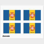 Vlag van Madeira Rechthoekige Sticker (Vel)