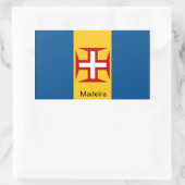 Vlag van Madeira Rechthoekige Sticker (Tas)