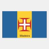 Vlag van Madeira Rechthoekige Sticker (Voorkant)