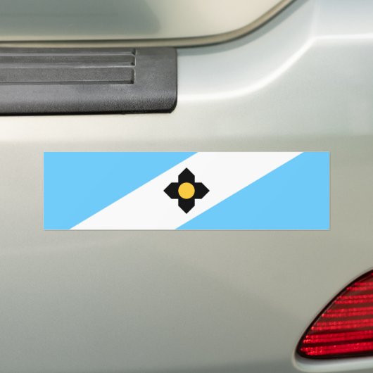 Vlag van Madison (Wisconsin) Bumpersticker (Op auto)