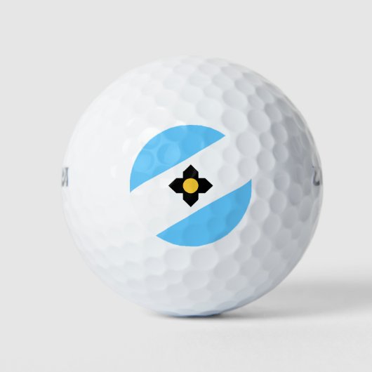 Vlag van Madison, Wisconsin Golf Balls Golfballen (Voorkant)