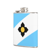 Vlag van Madison, Wisconsin Hip Flask Heupfles (Links)