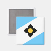 Vlag van Madison, Wisconsin Magneet (Voorkant / Achterkant)