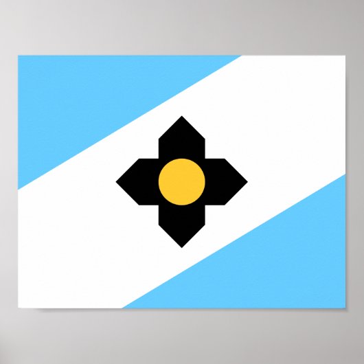 Vlag van Madison, Wisconsin Poster (Voorkant)