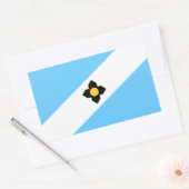 Vlag van Madison, Wisconsin Rechthoekige sticker (Envelop)