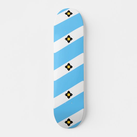 Vlag van Madison, Wisconsin Skateboard (Voorkant)