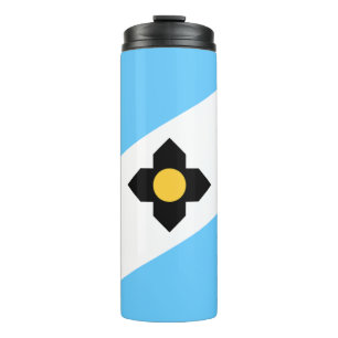 Vlag van Madison, Wisconsin Thermal Tumbler Thermosbeker
