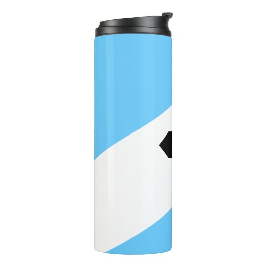 Vlag van Madison, Wisconsin Thermal Tumbler Thermosbeker (Gedraaid links)