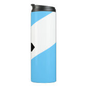 Vlag van Madison, Wisconsin Thermal Tumbler Thermosbeker (Geroteerd rechts)