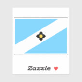Vlag van Madison, Wisconsin, VS Sticker (Vel)