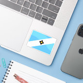 Vlag van Madison, Wisconsin, VS Sticker (Laptop met iPhone)