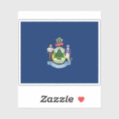 Vlag van Maine Sticker (Vel)