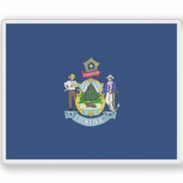 Vlag van Maine Sticker