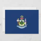 Vlag van Maine, Vlag van Maine Wedding Kaart (Achterkant)