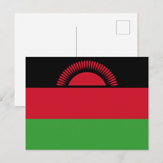 Vlag van Malawi Briefkaart (Voorkant / Achterkant)