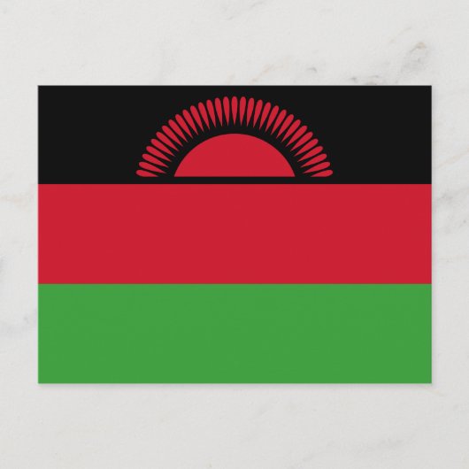 Vlag van Malawi Briefkaart (Voorkant)