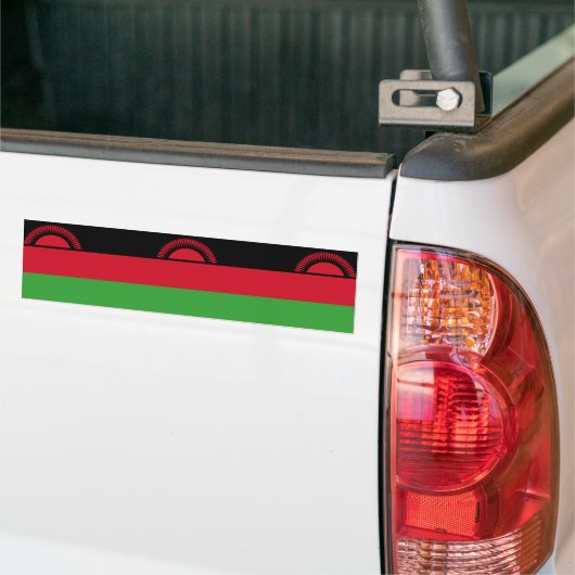 Vlag van Malawi Bumpersticker (Op Truck)