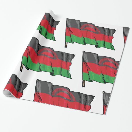 vlag van Malawi Cadeaupapier (Uitgerold)