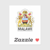 Vlag van Malawi Classic Round Sticker (Vel)