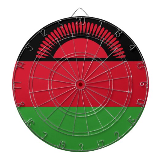 Vlag van Malawi Dartbord (Voorkant)