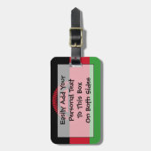 Vlag van Malawi Easy ID Personal Bagagelabel (Voorkant verticaal)