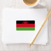 Vlag van Malawi Etiket (Insitu)