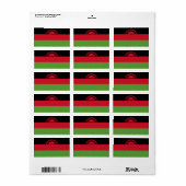 Vlag van Malawi Etiket (Full Sheet)