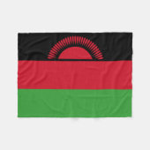 Vlag van Malawi Fleece Deken (Voorkant (Horizontaal))